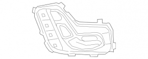 Управление сидением с памятью переднее правое Mercedes C-class W205 15-21