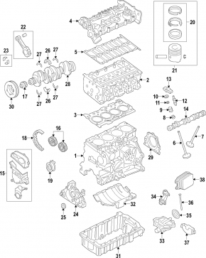 Фланец с уплотнительным кольцом VW Jetta 11-16 USA 1.4T