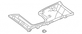 Накладка задней стойки верхняя левая Lexus RX350L RX450hL 18-22 long серая