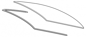 Geam spate Toyota Camry v50 12-14 SUA
