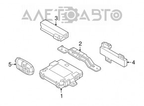 Ключ Fiat 500X 16-20 4 кнопки