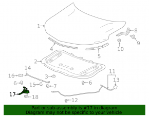 Замок капота Chevrolet Equinox 19-24 с датчиком