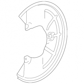 Кожух тормозного диска передний левый Buick Encore 13-22