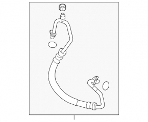Трубка кондиционера конденсер-компрессор Mazda CX-5 17-21 2.5