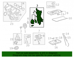 Передняя крышка двигателя 2ZR-FXE Toyota Prius 50 16-22