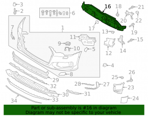 Кронштейн решетки радиатора grill Audi A6 C8 19-23 под радар