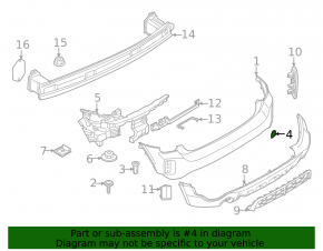 Capac cârlig remorcare bara spate pentru Mini Cooper Countryman F60 21-24