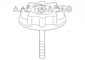 Крепление запасного колеса Lexus RX350 RX450h 10-15
