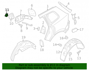 Замок лючка бензобака VW Touareg 11-17