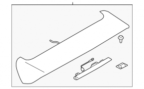 Спойлер двери багажника Subaru Impreza WRX GH 09-14 5d
