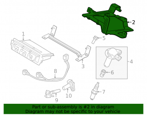 Кронштейн блока ECU компьютер двигателя Ford Explorer 13-19 3.5