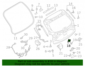 Кнопка открытия двери багажника Mazda CX-9 19-23