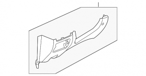 Накладка колени водителя Mazda CX-5 13-16 черн