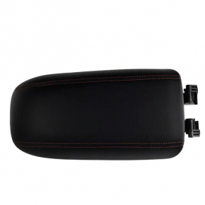Consola centrală cu cotieră pentru Ford Escape MK4 23 - piele neagră cu cusătură roșie