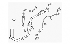 Заливная горловина топливного бака Kia K5 21-24 FWD 1.6T, 2.5T