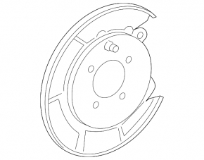 Кожух тормозного диска задний правый Lexus ES300h ES350 13-18