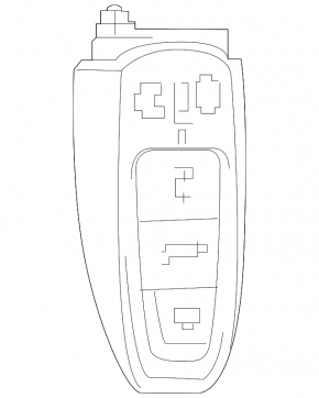 Ключ Audi A6 C8 19-23 4 кнопки