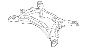 Подрамник задний Infiniti G25 G35 G37 4d 06-15