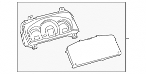 Щиток приборов Toyota Camry v50 12-14 usa XLE
