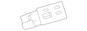 Hub USB Toyota Sienna 21-25 al 3-lea rând