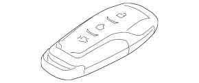 Cheie Ford Mustang mk6 15- 433 MHz