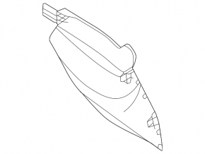 Ornamente console centrale negre pentru Mazda CX-50 23-25, partea stângă față