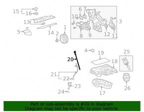 Маслянный щуп 2GR-FE Lexus ES350 13-18