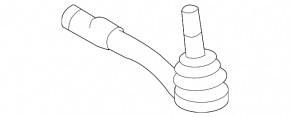 Cap direcție dreapta BMW 5 F10 10-16