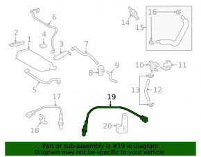 Лямбда-зонд второй Hyundai Tucson 16-18 1.6T