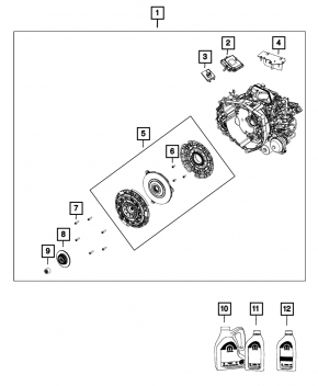 Комплект сцепления Fiat 500L 14-16 DCT