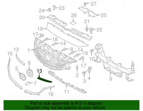 Grila radiatorului stânga sus Mazda 6 13-17