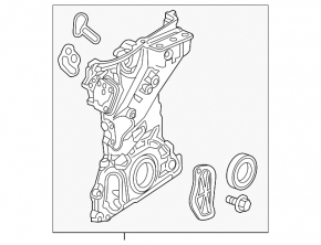 Передняя крышка двигателя Honda Civic X FC 16-21 K20C2 2.0