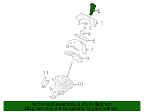 Ручка КПП Lexus RX300 RX330 RX350 RX400h 04-08 кожа+никель черн
