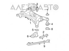 Подрамник задний Lexus IS250 IS300 IS350 06-10