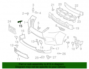 Буксировочный крюк Lexus RX350 RX450h 10-15 светлый, тип 2