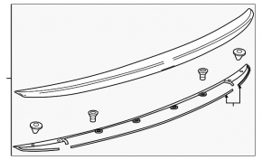 Спойлер крышки багажника Chevrolet Cruze 11-16