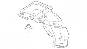 Воздухоприемник Honda Accord 13-17 2 части