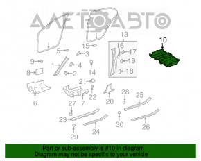Acoperirea podelei pentru Mercedes W221