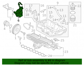 Масляный насос ДВС Volvo S60 15-18 2.0