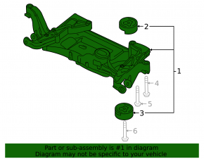 Подрамник передний VW CC 08-17