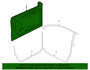 Дверь голая передняя правая VW CC 08-17