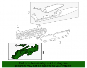 Ornament panou frontal inferior central negru pentru Chevrolet Equinox EV 24-26