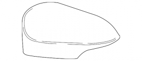 Крышка бокового зеркала левая Toyota C-HR 18-23