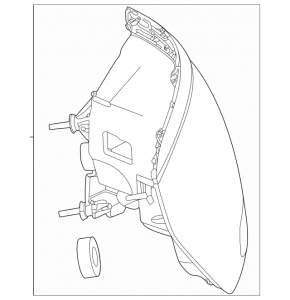 Lampă aripă exterioară dreapta Mercedes X167 GLS 450 580 20-23 LED, uzată
