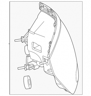 Lampă aripă exterioară dreapta Mercedes X167 GLS 450 580 20-23 LED, uzată