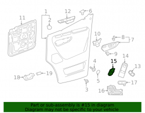 Кнопка центрального замка передняя левая Mercedes W213 E 17-23 черная