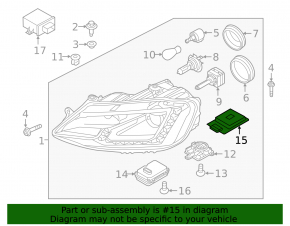 Блок LED Audi A6 C7 12-15 дорест