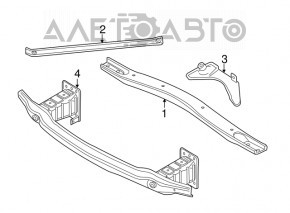 Распорка передних стаканов левая BMW X5 E70 07-13