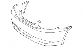 Бампер передний голый Toyota Corolla 05-08