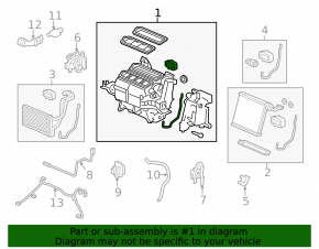 Печка в сборе Honda CRV 15-16 под auto
